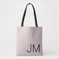 Initiales monogrammes surdimensionnées Noir rose