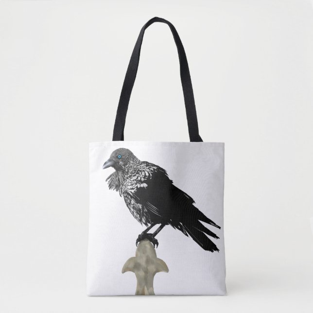 Tote Bag Inked Raven (Devant)