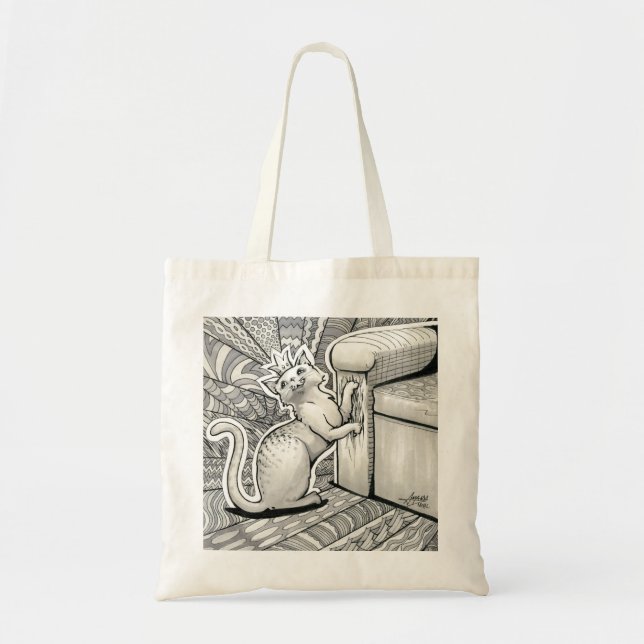 Tote Bag Inktober 2018 Jour 22 - Princess Kitty (Devant)