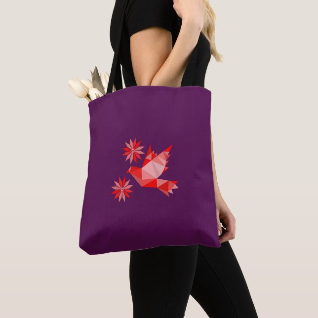 TOTE BAG INSÉPARABLE AVEC DON DE FLEURS JOUR SPÉCIAL, ANNIV (De près)