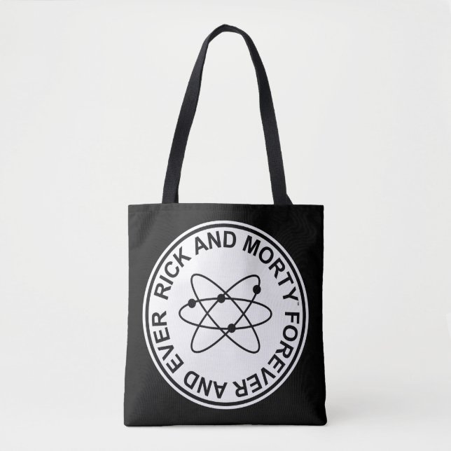 Tote Bag Insigne atomique Rick et Morty pour toujours et ja (Devant)