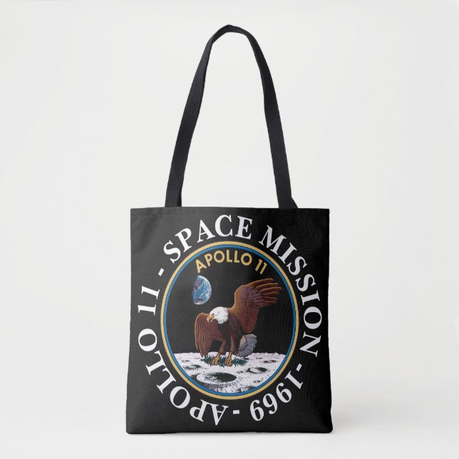 Tote Bag Insigne de mission spatiale Apollo 11 1969 (Devant)