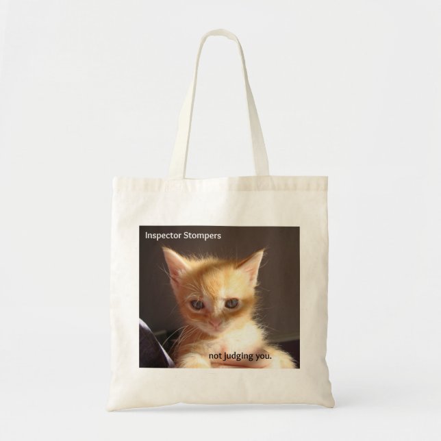 Tote Bag Inspecteur Stompers, ne vous jugez pas (Devant)