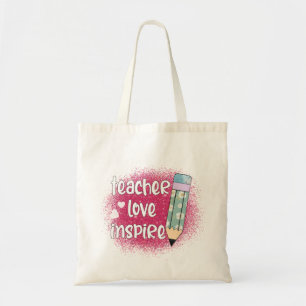 Tote Bag Inspiration d'amour de l'enseignant - Parties scin