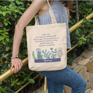 Tote Bag Inspiration de la Bible chrétienne Verse mignon Mo