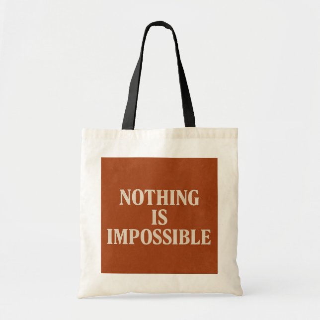 Tote Bag Inspiration Motivation "Rien n'est impossible" (Devant)