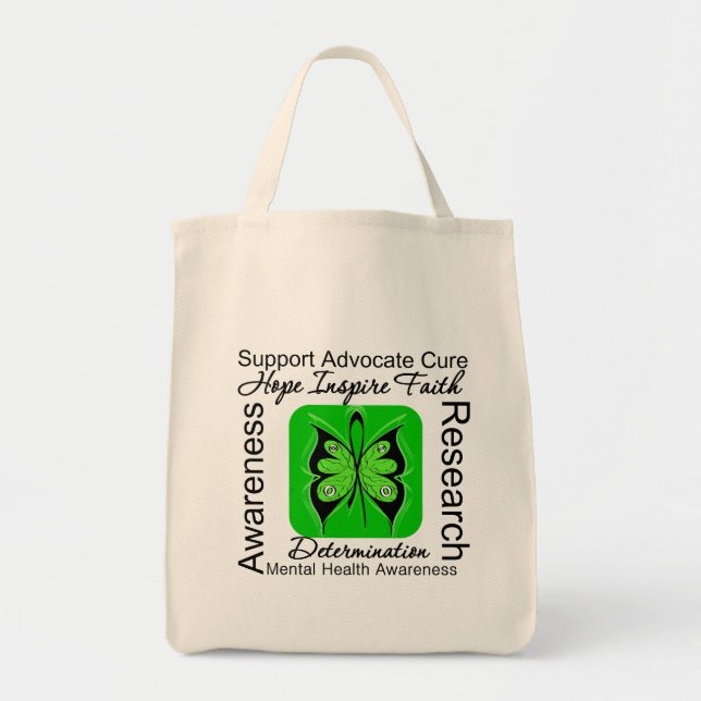 Tote Bag Inspiration papillon - Sensibilisation à la santé  (Devant)