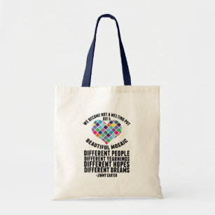 Tote Bag Inspirational Dreamers Quote by Jimmy Carter