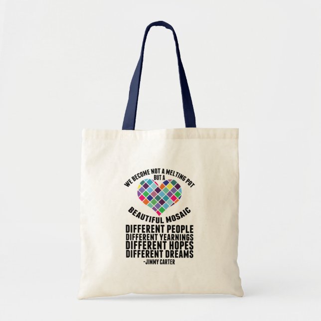 Tote Bag Inspirational Dreamers Quote by Jimmy Carter (Devant)