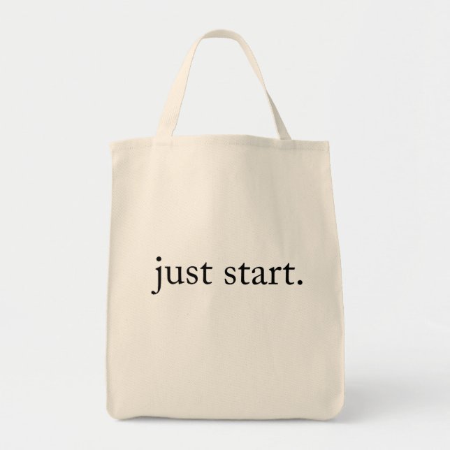 Tote Bag Inspirational Quote Minimalist (Devant)