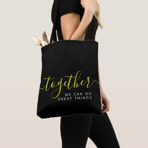 Tote Bag Inspirationnel Ensemble Nous Pouvons Faire De Gran