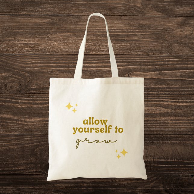 Tote Bag Inspirationnel "Laissez-vous grandir" (Créateur téléchargé)