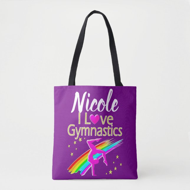 TOTE BAG INSPIRER I LOVE GYMNASTICS DESIGN (Devant)