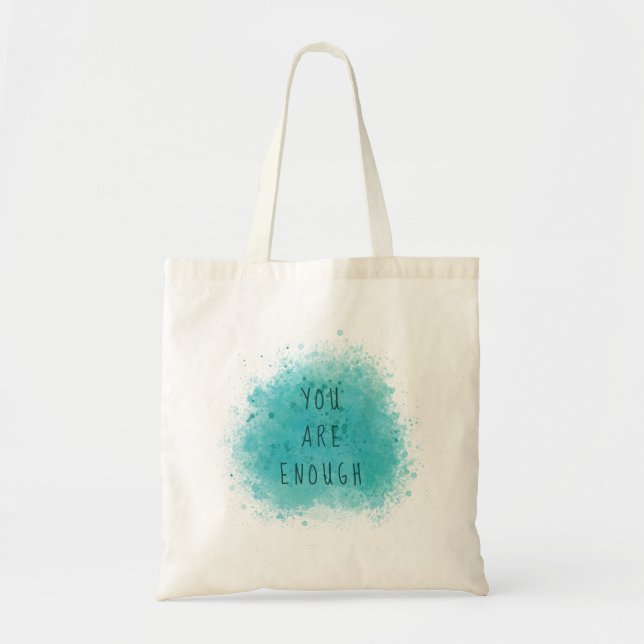 Tote Bag Inspirer Vous Êtes Assez Simple Citation D'Affirma (Devant)
