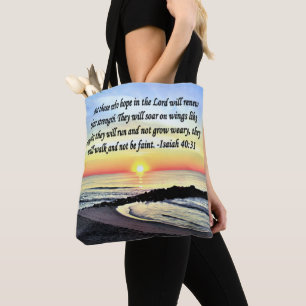 TOTE BAG INSPIRING ISAIAH 40:31