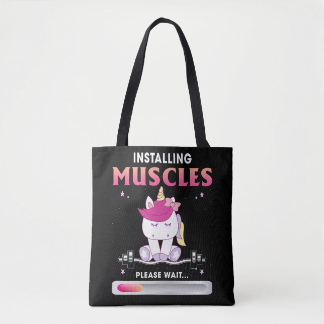 Tote Bag Installation des muscles Veuillez patienter l'entr (Devant)