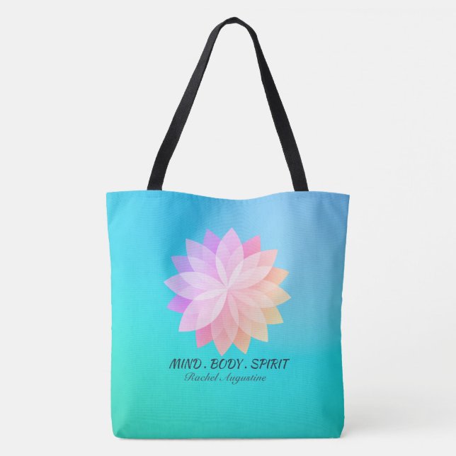 Tote Bag Instructeur de méditation YOGA Studio Mandala colo (Dos)
