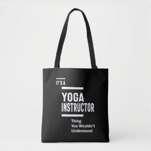 Tote Bag Instructeur de yoga Titre du travail Cadeau
