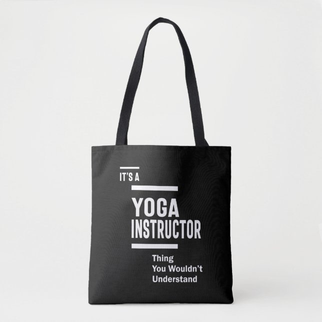 Tote Bag Instructeur de yoga Titre du travail Cadeau (Devant)