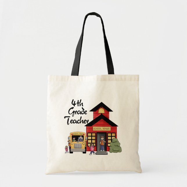 Tote Bag Instruisez les 4èmes T-shirts et cadeaux de (Devant)