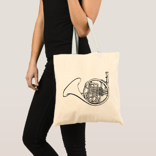 Tote Bag instrument classique en laiton de la Corne françai
