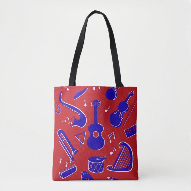 Tote Bag Instruments de musique (Devant)