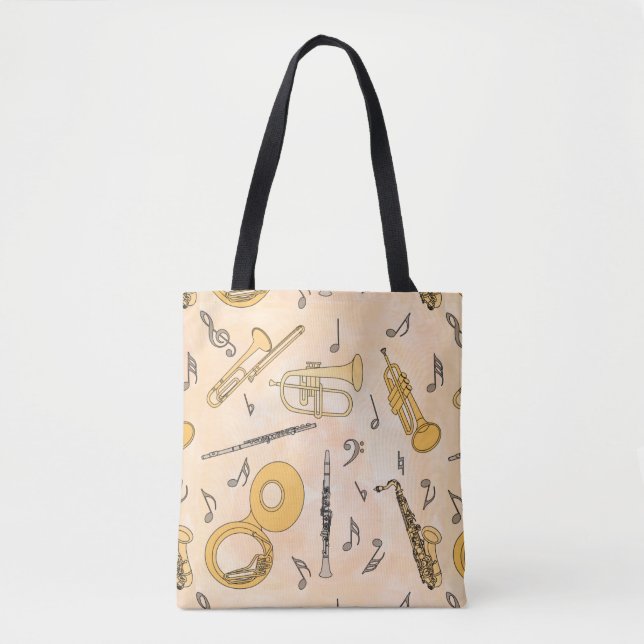 Tote Bag Instruments de musique (Devant)