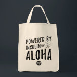 Tote Bag Insuline N Aloha (noir/naturel)<br><div class="desc">Inspiré par nos racines, notre culture et cette T1dLIfe autochtones hawaïens. L'insuline est vitale pour elle et les millions d'autres T1ds là-bas, mais l'esprit aloha vous aidera certainement en chemin. Ne laissez pas les petits tuer votre aloha même quand vous êtes en mission à l'épicerie ! Faible glycémie ? Prenez...</div>