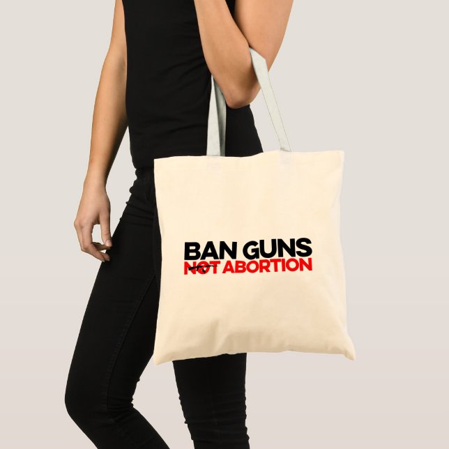 Tote Bag Interdire l'avortement des armes (Devant (produit))