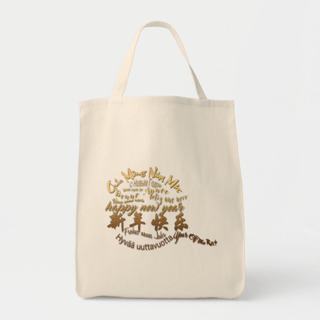 Tote Bag International Gold Wives Rat Nouvel An 2020 GTB (Devant)
