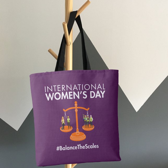 Tote Bag International Women’s Day 2026 Balance The Scales (Créateur téléchargé)