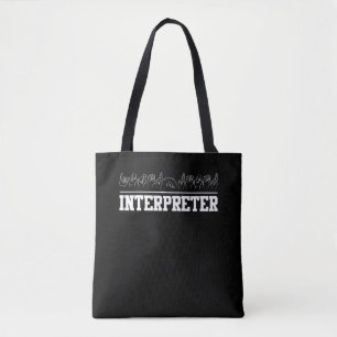 Tote Bag Interprète de la Fierté Sourde Langue des Signes