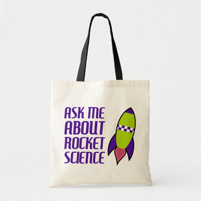 Tote Bag Interrogez-moi au sujet des études spatiales (Devant)
