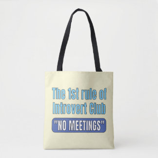 Tote Bag Introvert Club    T-Shirt