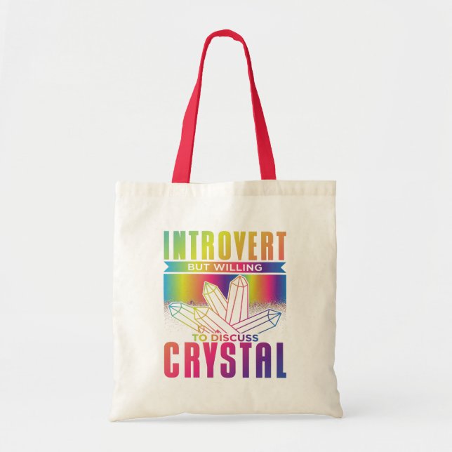 Tote Bag Introvertir mais volonté de discuter Crystal (Devant)