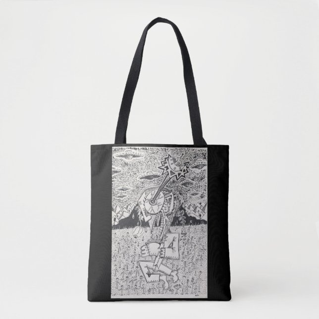 Tote Bag Invasion extraterrestre, ou, L'ensemencement (Devant)