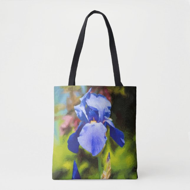 Tote Bag Iris bleu (Devant)