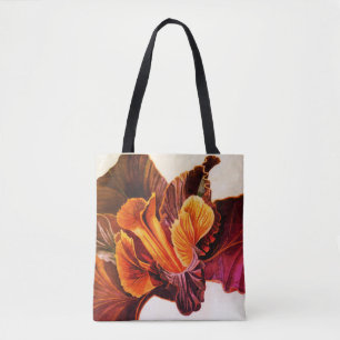 Tote Bag Iris noir - édition du feu