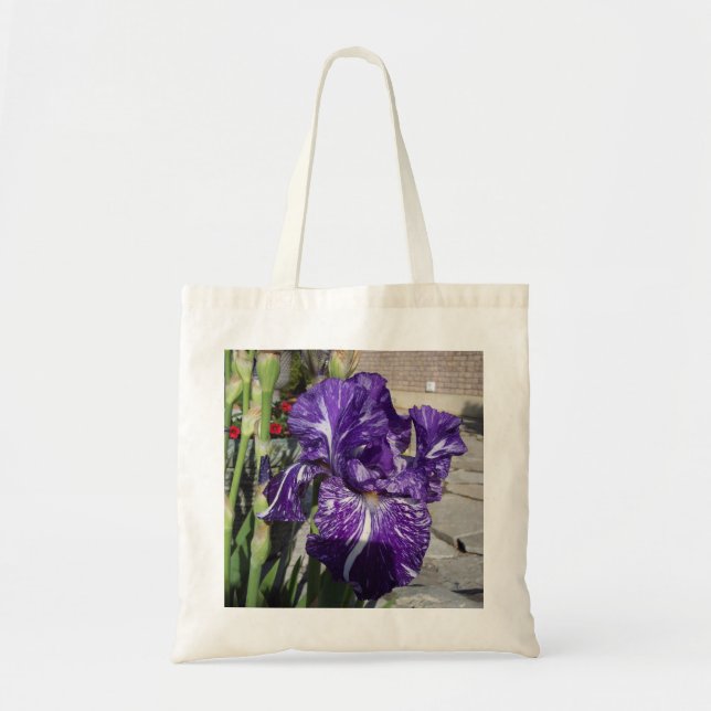 Tote Bag Iris pourpre (Devant)