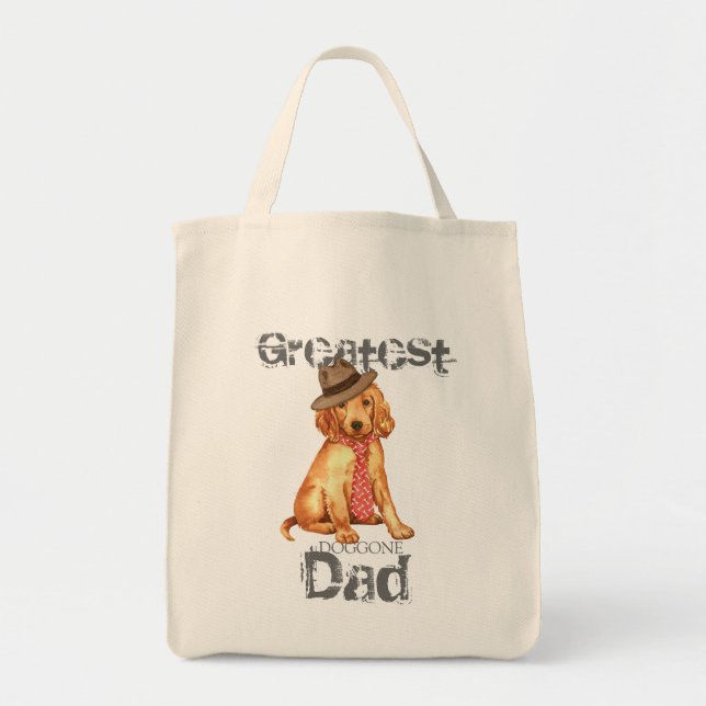 Tote Bag Irish Setter Papa (Devant)