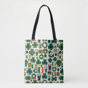 Tote Bag Irlande Drapeau irlandais Shamrock Celtic Jour de 
