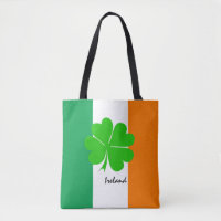 Irlande et quatre feuilles de trèfle, drapeau irla