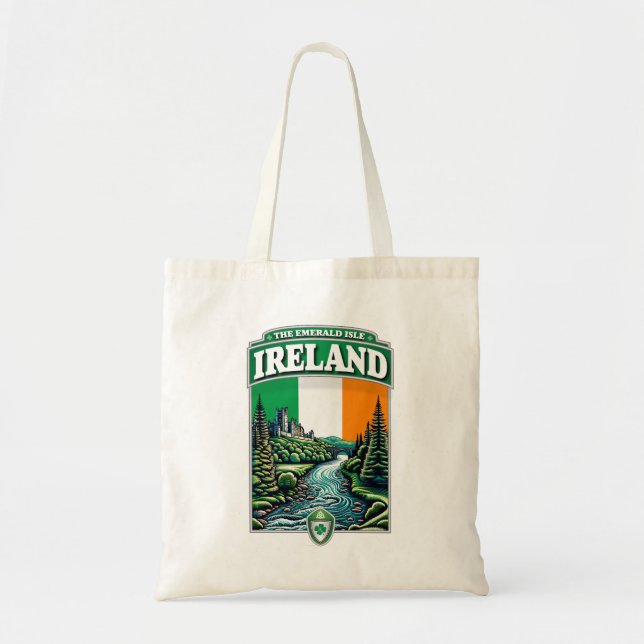 Tote Bag Irlande L'île d'Emeraude (Devant)