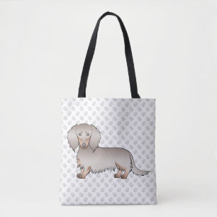 Tote Bag Isabella Et Tan Long Cheveux Chien Dachshund & Pat