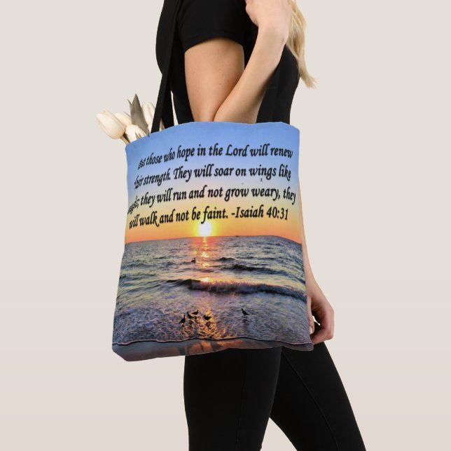 TOTE BAG ISAIAH INSPIRATIONNEL 40:31 (De près)
