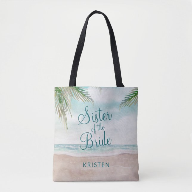 Tote Bag Island Breeze Peint Beach Scene (Devant)