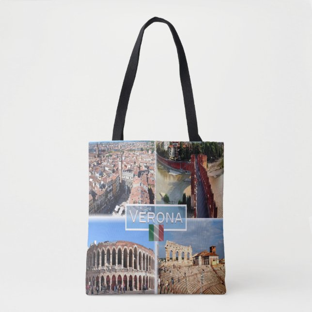 Tote Bag IT Vérone - Arena Pont intérieur Castelvecchio (Devant)