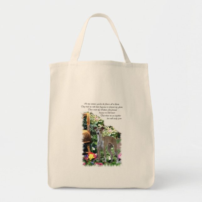 Tote Bag Italian Greyhound Art Toxits (Devant)