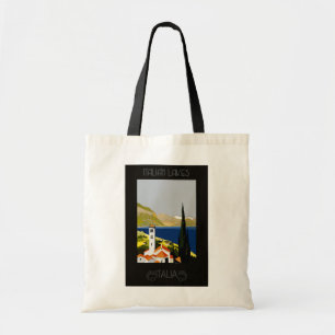Tote Bag Italie Lac Retro Poster Vintage voyage
