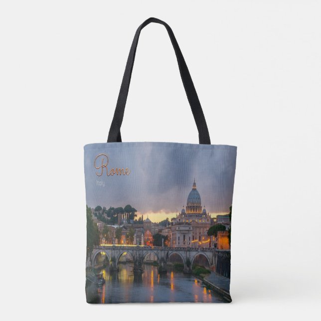Tote Bag Italie Pont Rome Sant'Angelo (Dos)